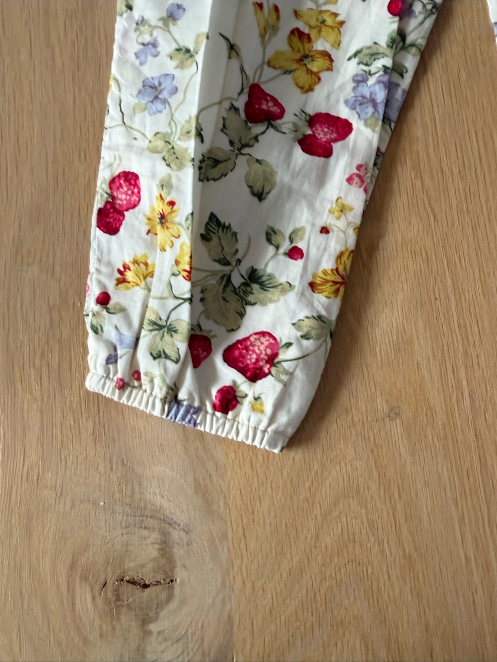 Ralph Lauren Cream Floral & Strawberry Print Girls' One-Piece - Picture 10 of 13